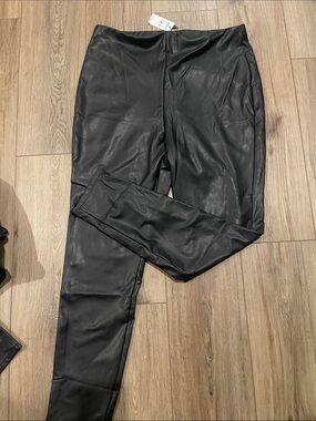 Express Faux Leather Black Leggings